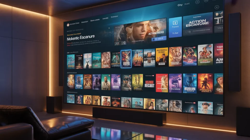 ppcine for smart tv movie streaming interface