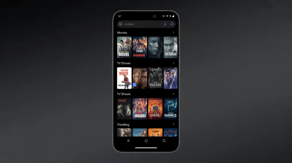 ppcine mod apk interface preview